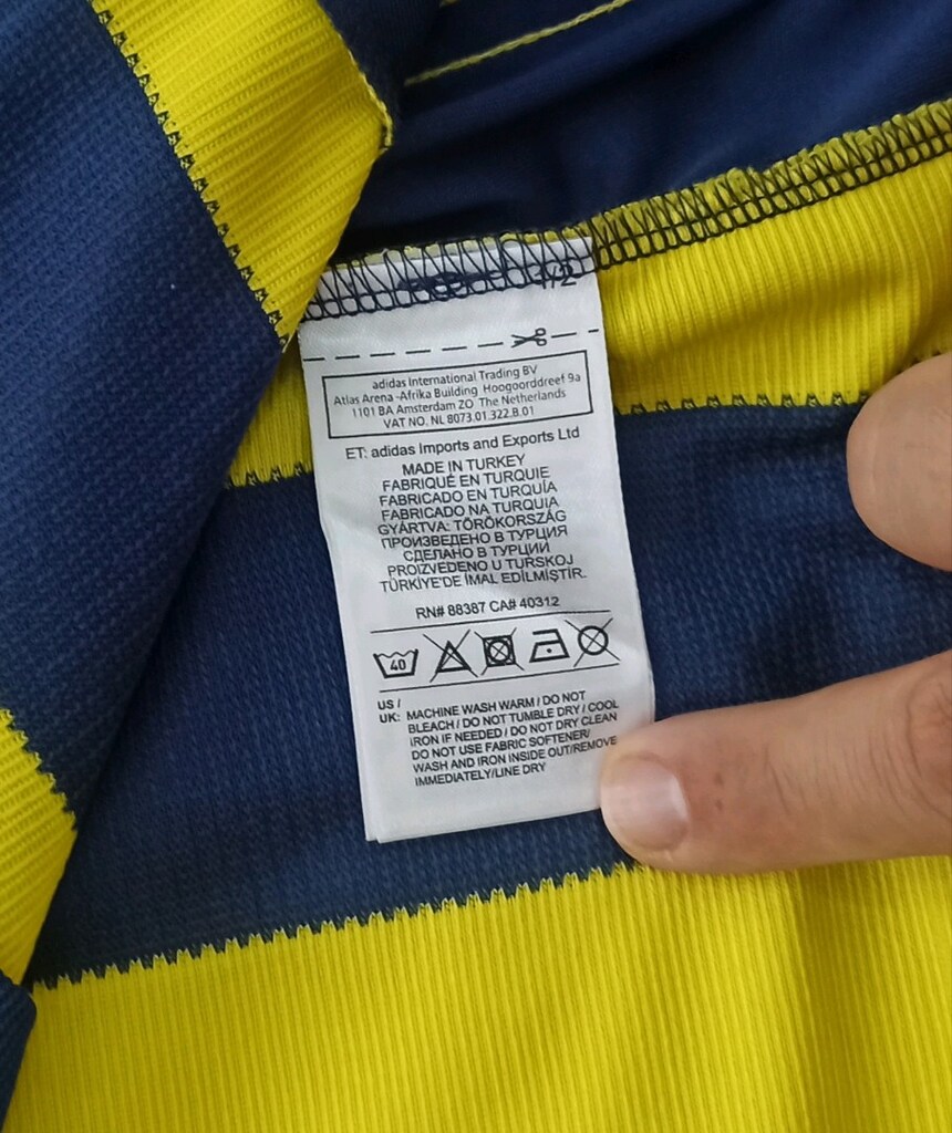2016-2017 Sezonu Robin Van Persie Orijinal Fenerbahçe Çubuklu Forma - 7