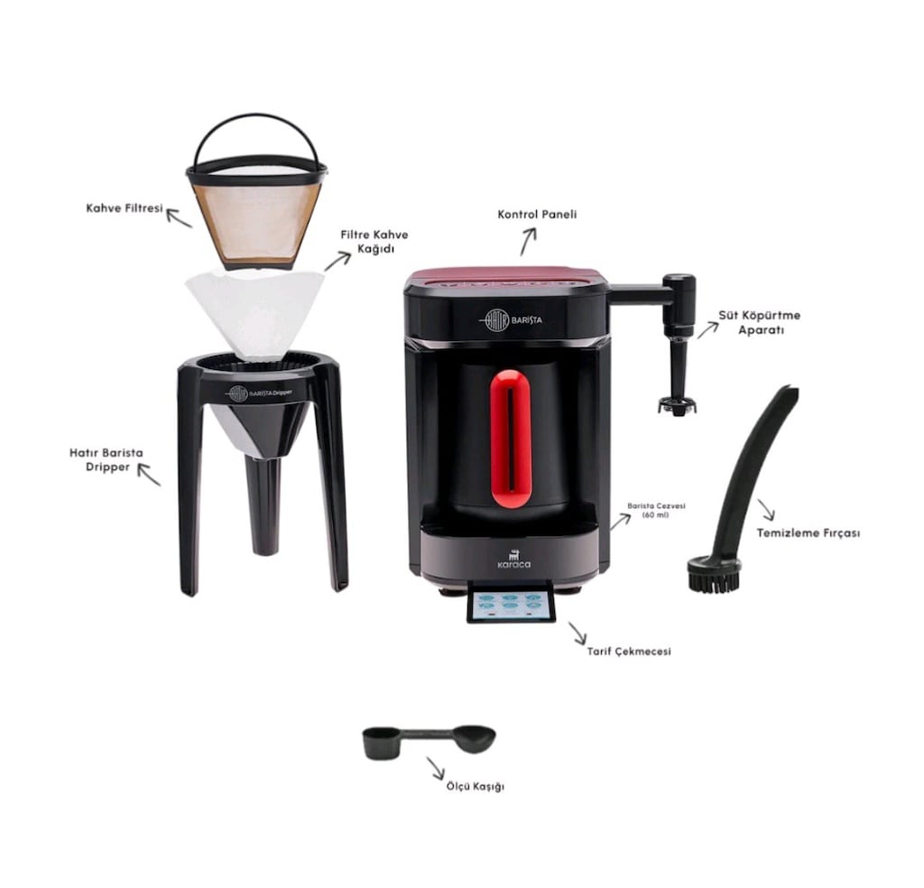 SIFIR Karaca Barista Türk Kahve Makinesi Cappucino Latte Sütlü İçecek - 3