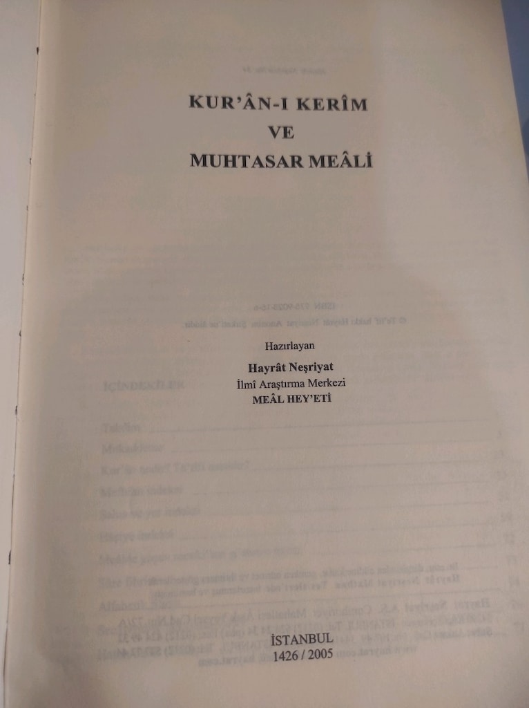 Kur'an-ı Kerim ve Meali - 6