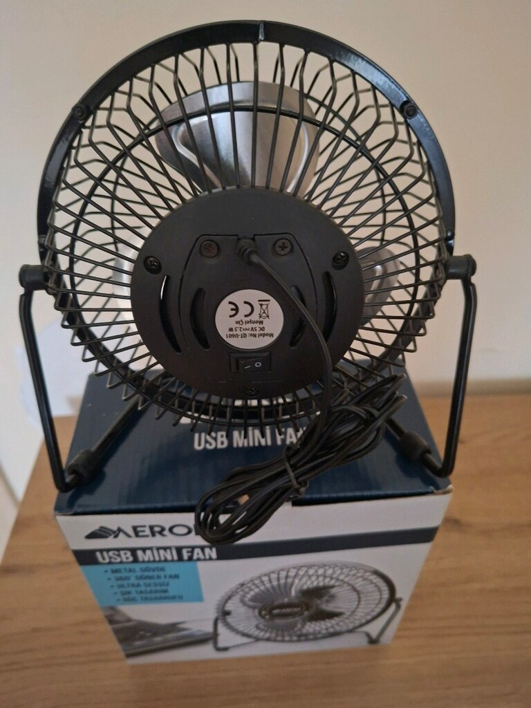 Usb Metal Vantilatör - 3
