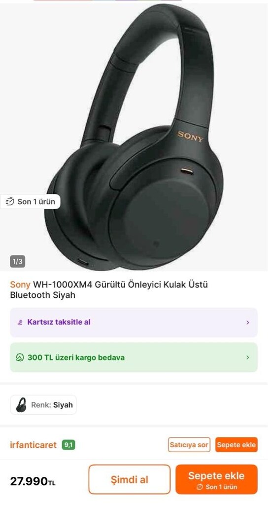 Sony kulaklık sıfır kutusunda - 7