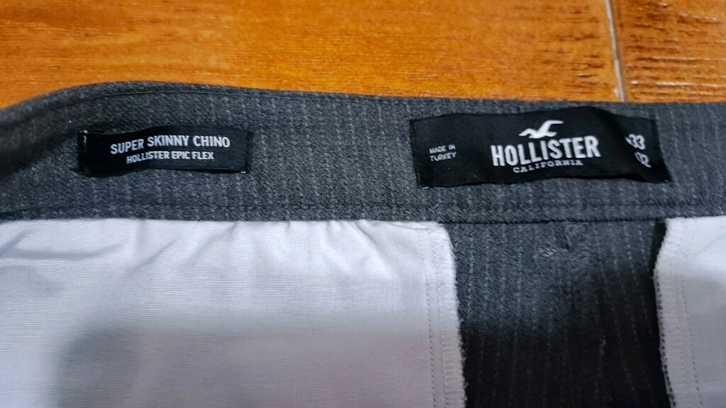 Hollister ünlü Abd markası slim fit pamuklu pantolon..Piyasası 4000 TL - 6