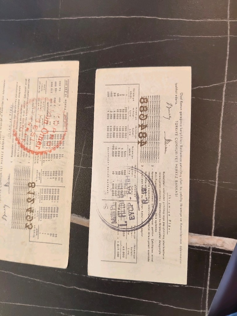 1957 Milli Piyango Yılbaşı & 15 Ocak | 2 Adet Orijinal Dönem Efemerası - 8