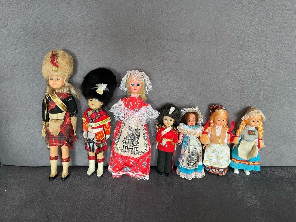 vintage ingiltere, hollanda ve italya’dan geleneksel bebekler - 4