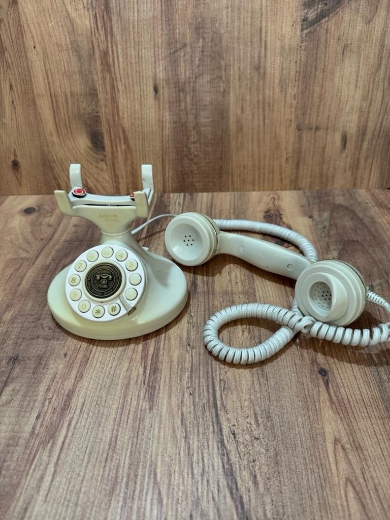 Alfacom Nostalji Kablolu Telefon – Retro Dekoratif Telefon - 6