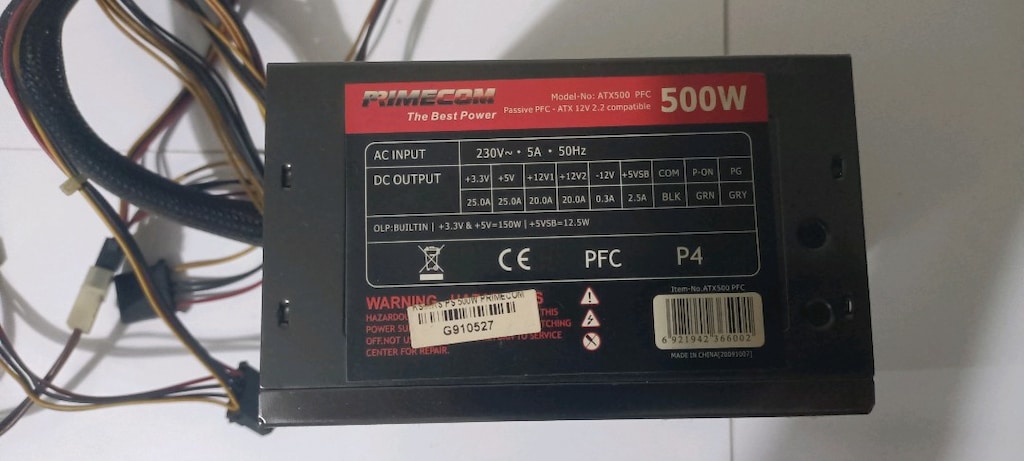 PRİMECOM GÜÇ KAYNAĞI 500 W - 2
