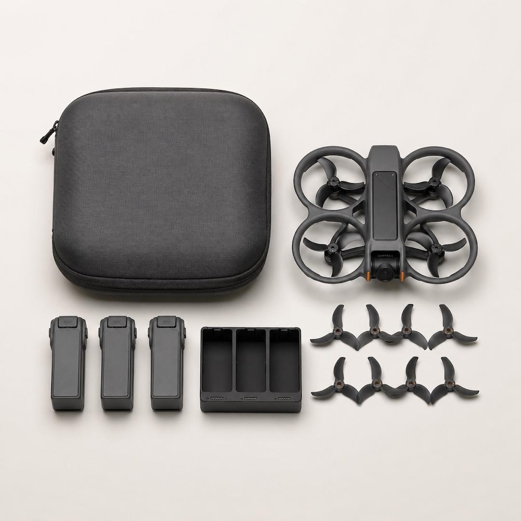 DJI Avata 2 Gövde 3 Batarya Hub Çanta Pervane