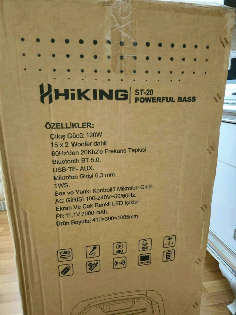 Hiking ST-20 120W Profesyonel RGB Bluetooth Hoparlör (TAKAS OLUR) - 2