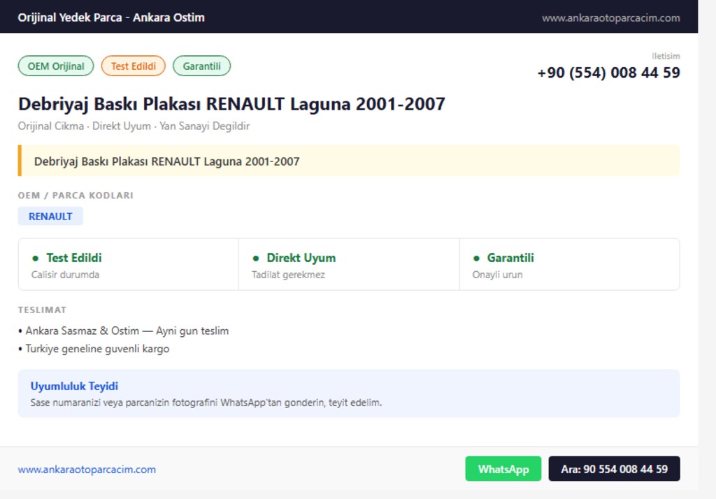 Debriyaj Baskı Plakası RENAULT Laguna 2001-2007 - 2