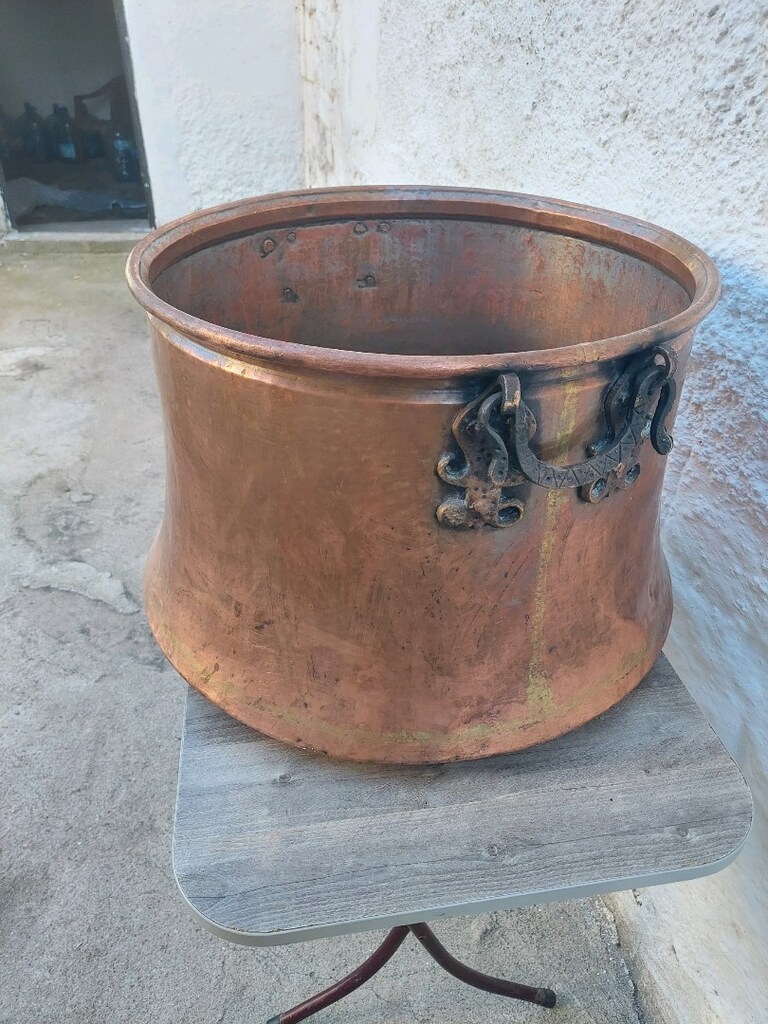 Küpeşteli Bakır Kazan Sağlam - 2