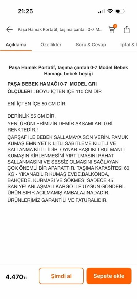 Paşa çocuk salıncak - 3