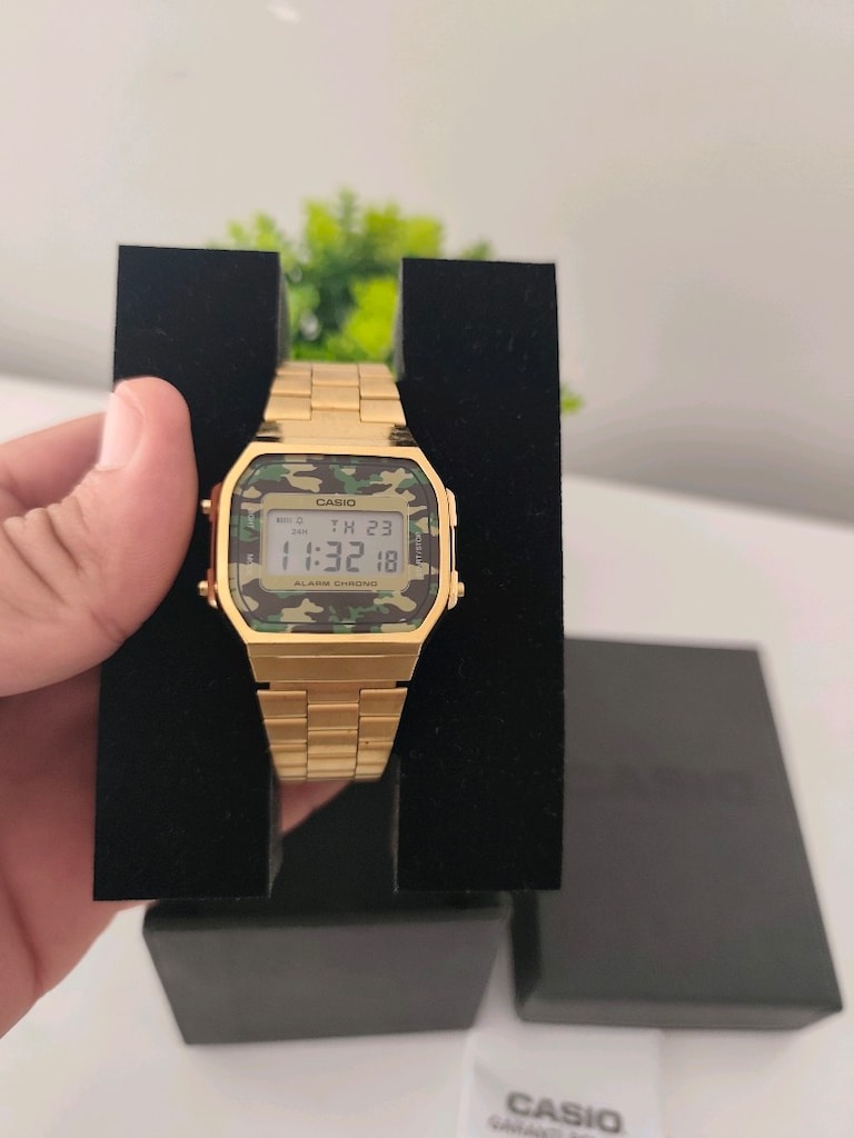 Orjinal CASIO A168WEGC Electroluminescence Saat - 17