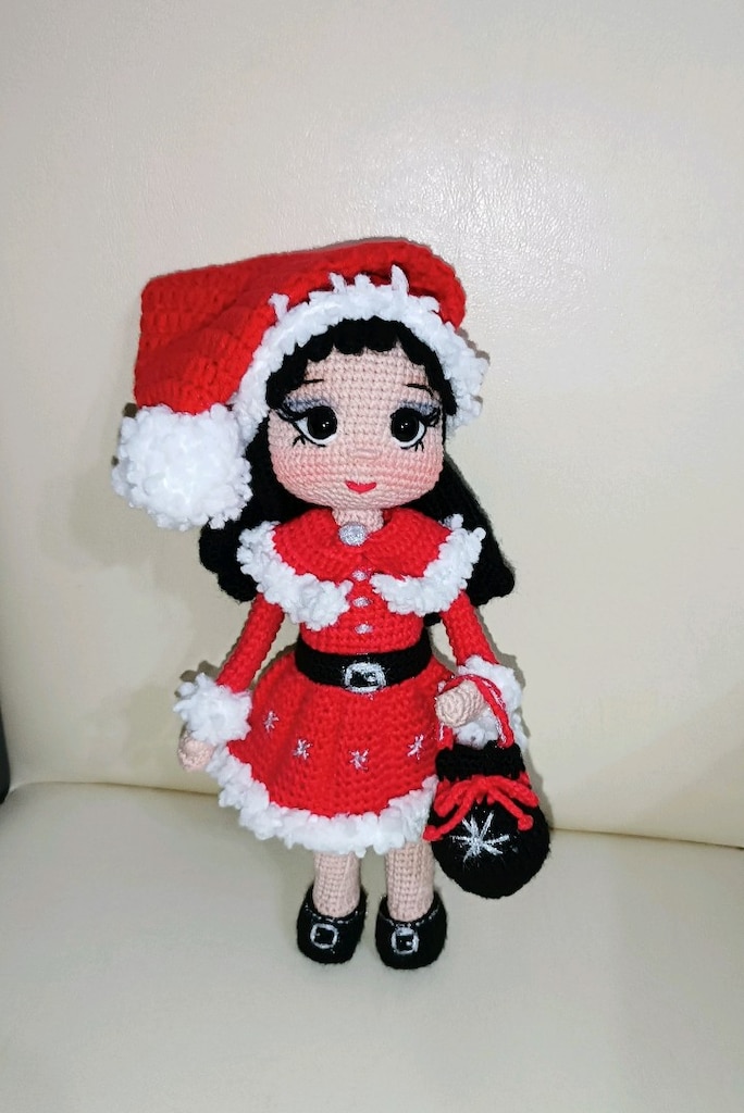 Amigurumi noel temalı bebek - 6