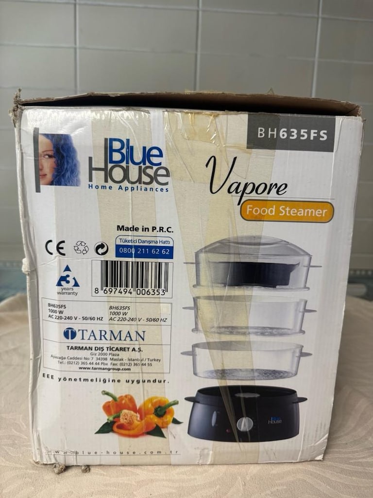 Sıfır Kutusunda Blue House Vapore BH635FS Buharlı Pişirici - 2