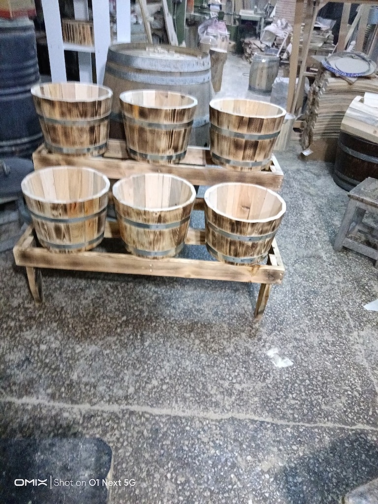 ahşap kova standı - 7