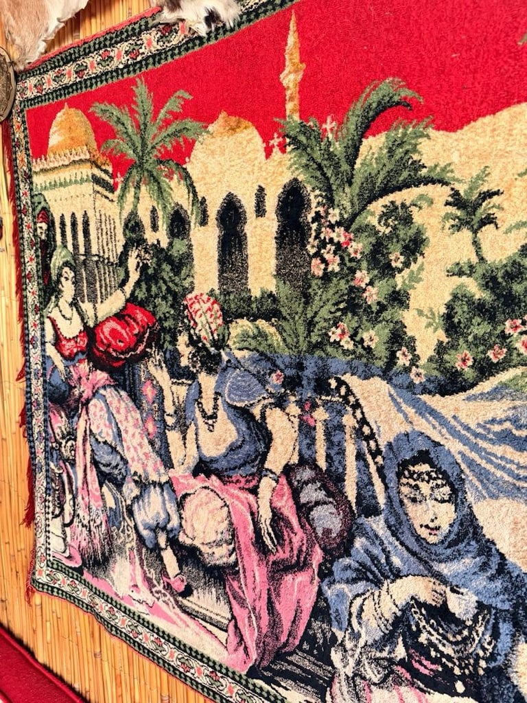 el dokuması duvar halısı - 3