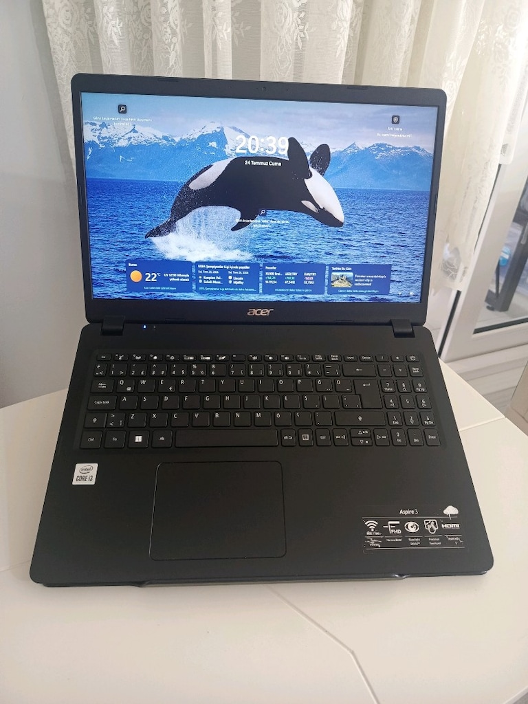 Acer 10.nesil i3 işlemcili 8 GB DDR4 Ram Full HD 256 M2 SSD sıfır gibi - 14