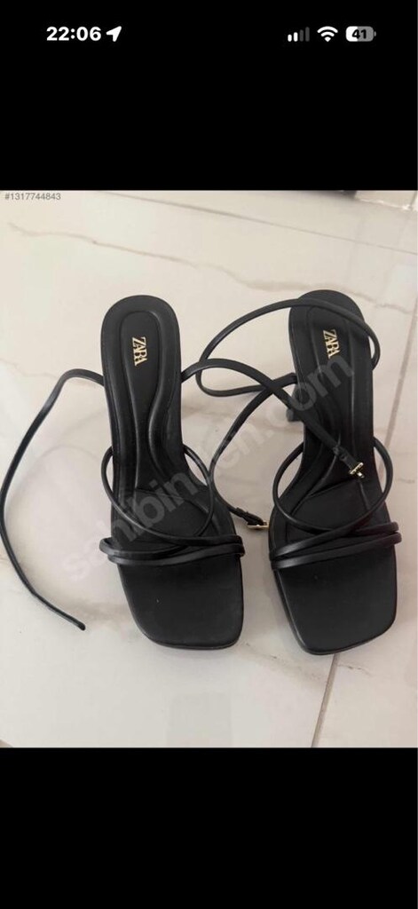 Zara ince topuklu ayakkabı