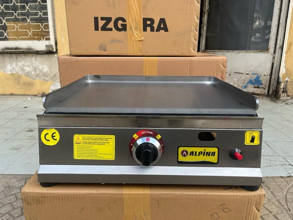 ALPİNA 50 CM SAC PLEYT IZGARA DOĞALGAZ CE BELGELİ SIFIR GARANTİLİ - 5