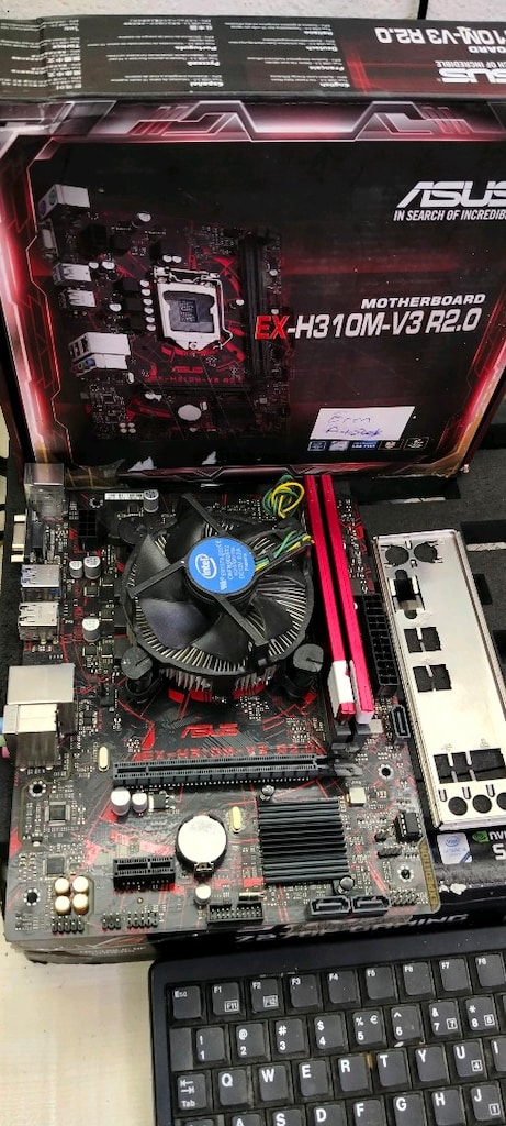 ASUS EXP.ANAKART, İ5 9400F İŞLEMCİ 16 GB DDR4 RAM, İNTEL CPU FANI SET - 2
