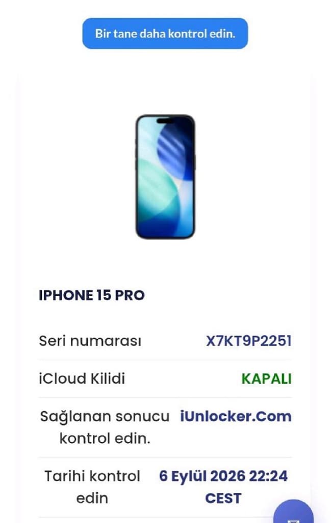 Türkiye İphone 15 Pro - 7