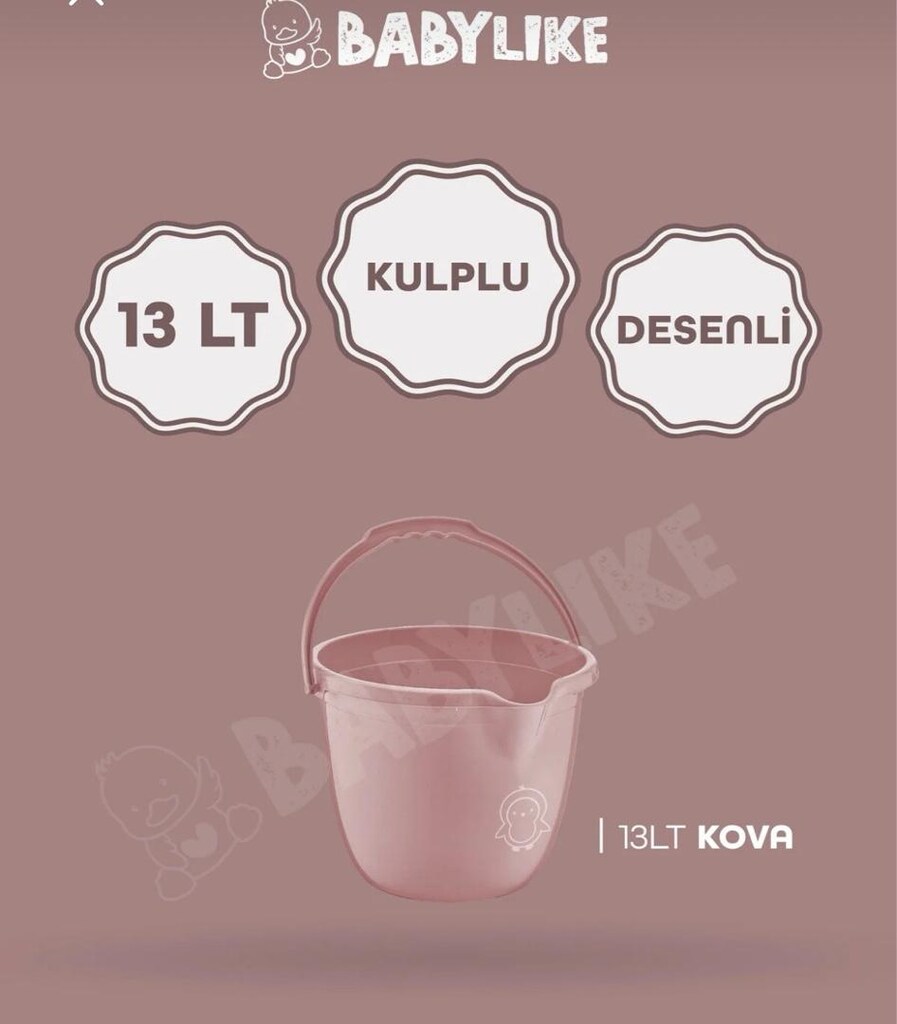 Bebek Yıkama Küvet Maşrapa kova 3lü set - 12