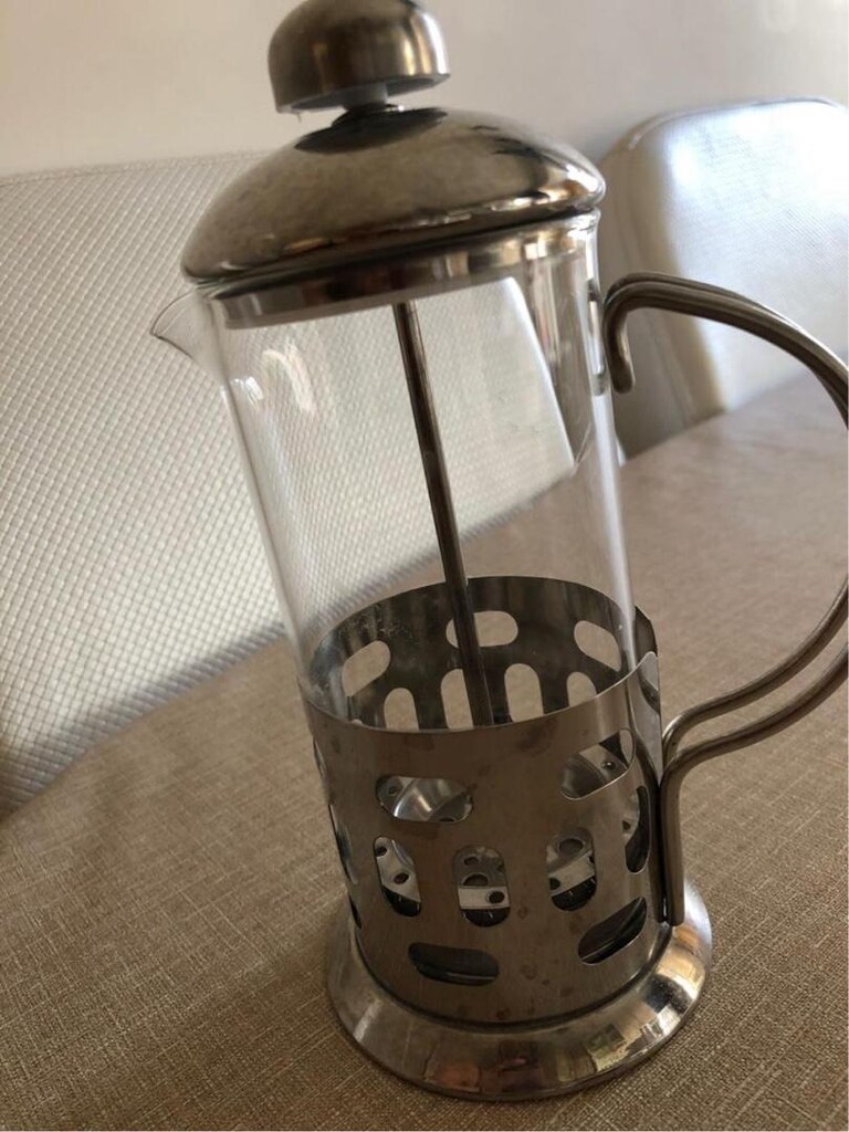 French press bitki çayı demleme