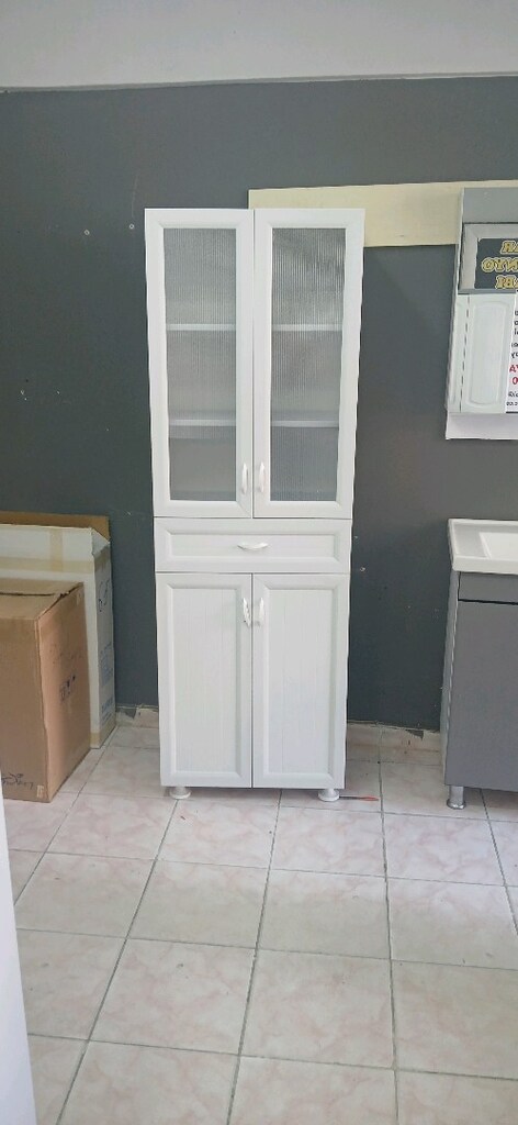 Banyo dolabı pvc sifir ürün raflj dolap Plastik - 4