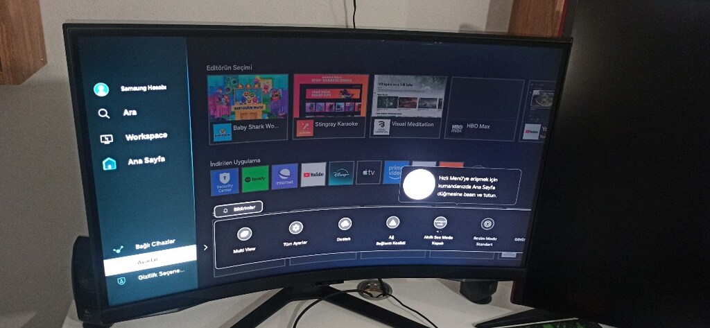 Samsung Odyssey G65b 2k 240 Hz 27" Curved Kumandalı Tv-Monitör - 7