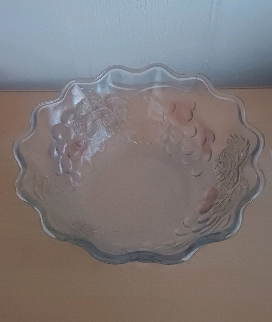 Desenli Büyük Cam Kase - 3