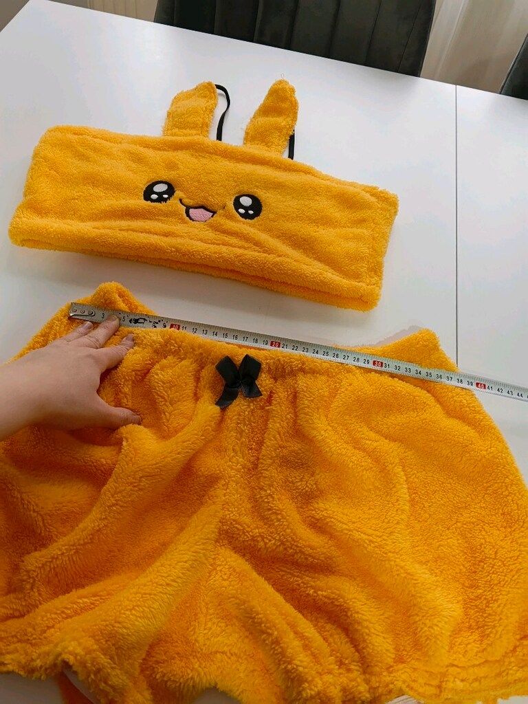 peluş pijama bustiyer takım — görsel 9/11