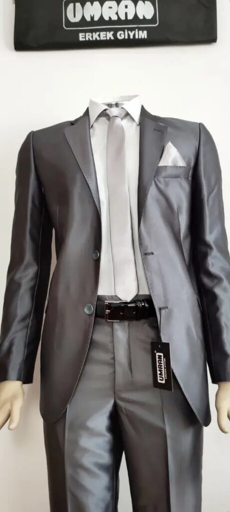 Viskon kumaş 44/6 slimfit tk elbisedir. - 3