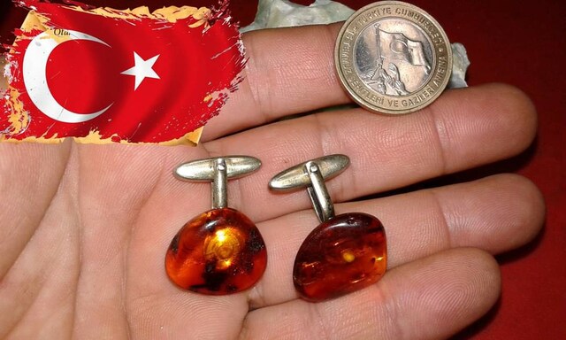 MERAKLISINA.. ESKİLERDEN NOSTALJİ.. BALTIK DAMLA KEHRİBAR VE 835 AYAR