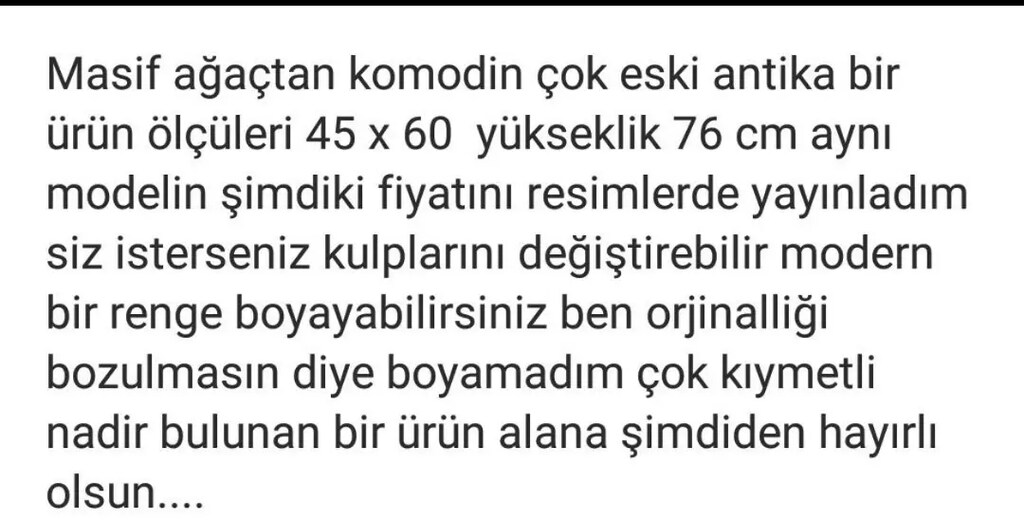 Komodin masif ağaçtan - 5