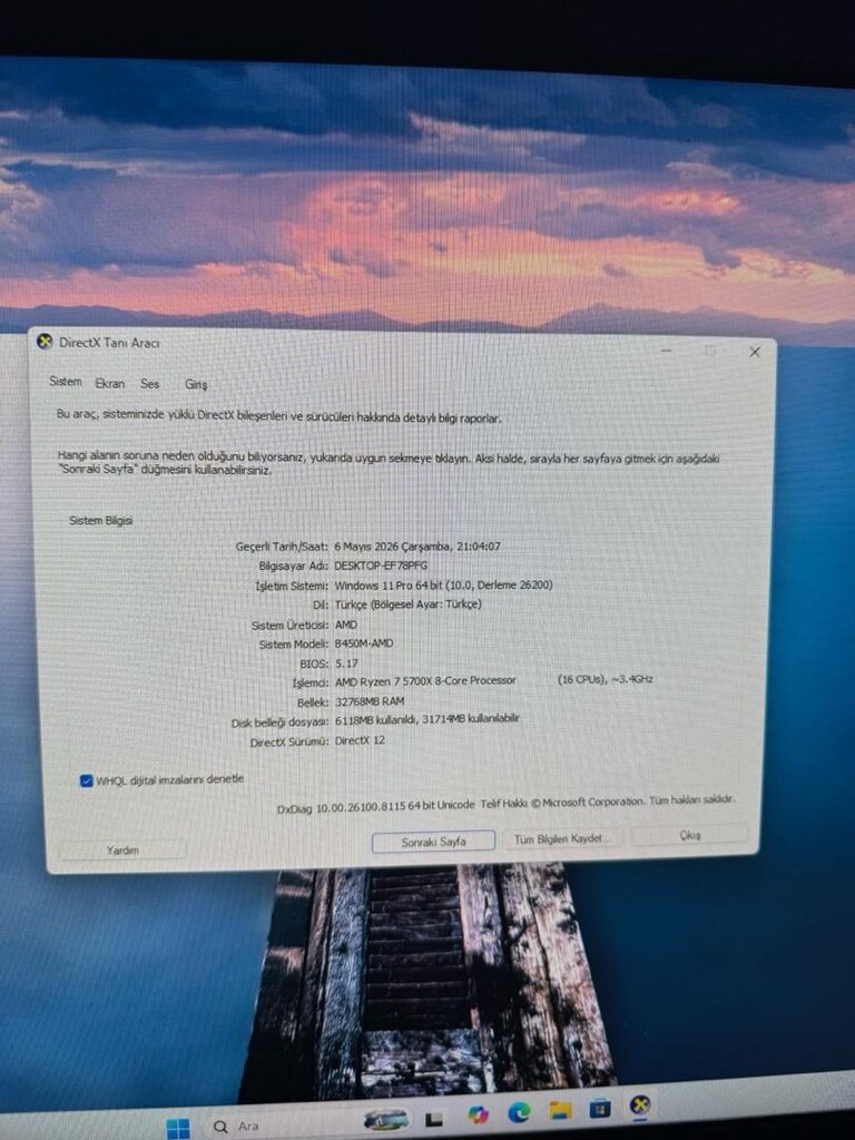 Gaming bilgisayar4060 8GBAMD Ryzen 7 5700X8-Core Processor32 GB RAM - 2