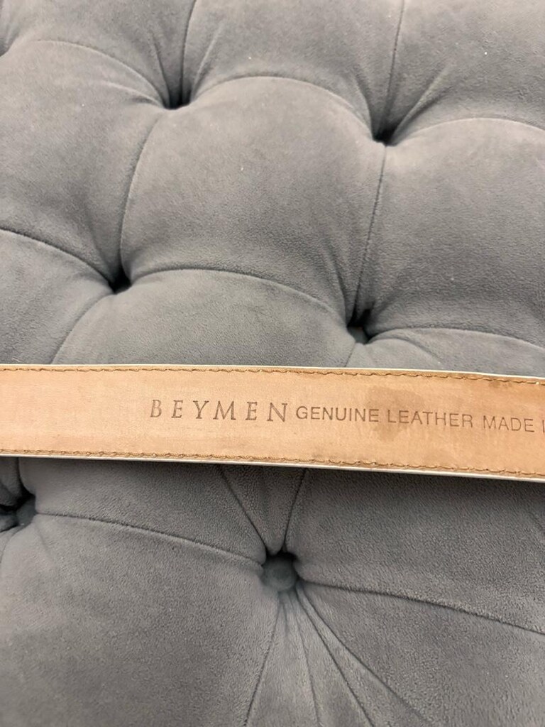 beymen marka beyaz deri 95 cm kemer - 2