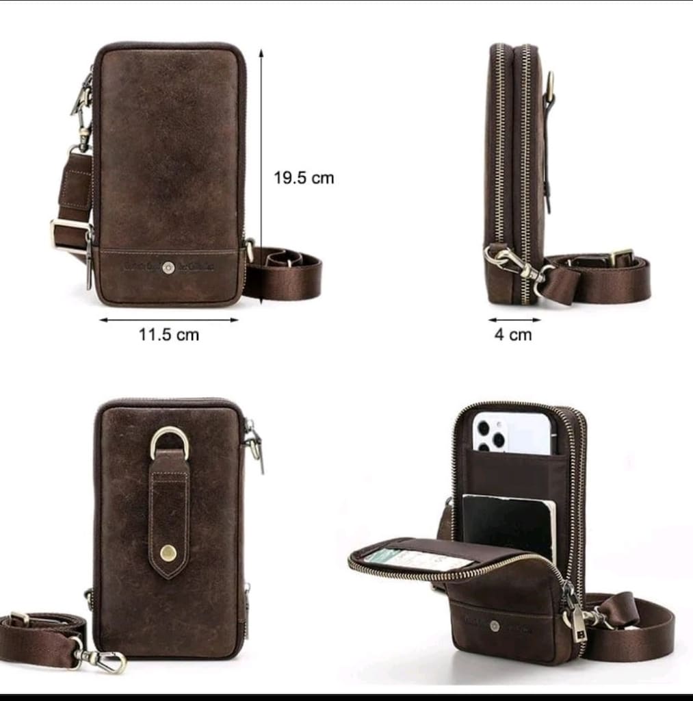 ORIGINAL LEATHER CROSS BELT BAG - 11