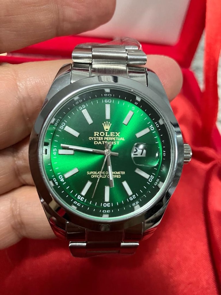 Rolex Oyster Perpetual Datetime Yeşil yarı otomatik erkek saat… - 10