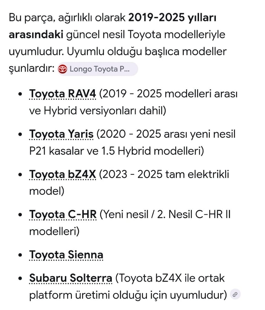 TOYOTA YARİS-RAV4-C-HR-SİENNA ORİJİNAL YAĞMUR SENSÖR VE KAPAĞI - 7