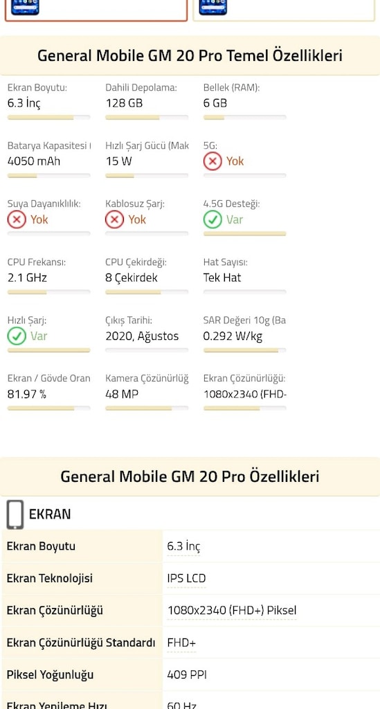 General Mobile GM20 Pro Cep Telefonu TR - 9