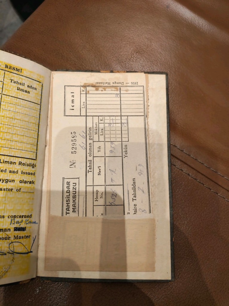 Eski Istanbul Gemiadami Cüzdani 1956 - 6