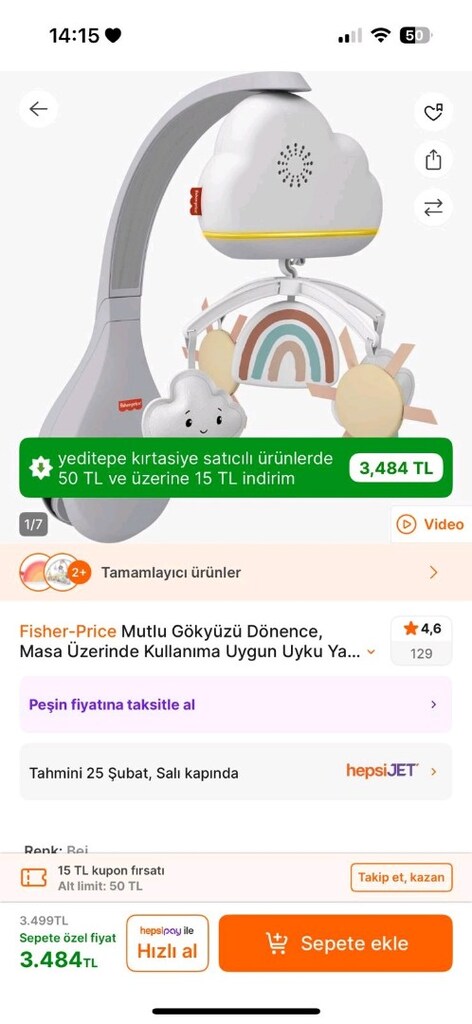Fisher-price Mutlu Gökyüzü Dönence - 2