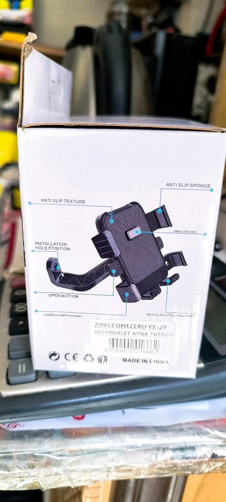 güvenli, kaliteli motorsiklet telefon tutucusu - 3