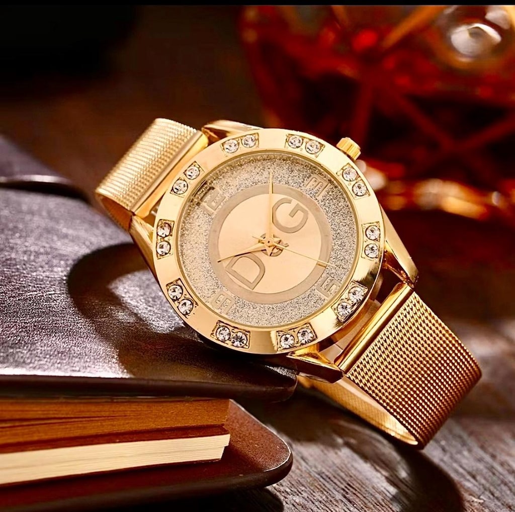 ‼SIFIR/İTHAL/DOLCE&GABBANA,18K Komple Altın Kaplı,Swarovski Taş Detay - 10