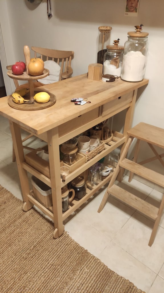 IKEA Förhoja servis arabası 100 x 43 kahve köşesi - 2