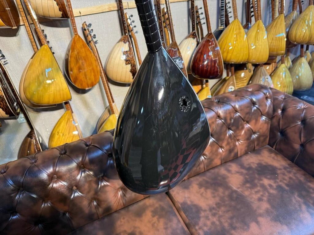 TAM PROFESYONEL 41 TEKNE SİYAH İNCİ JAK GİRİŞLİ UZUN SAP SAZ - 5