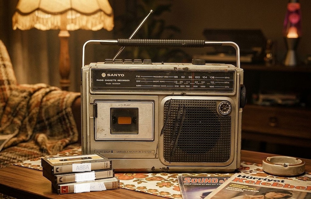 Japon yapımı Sanyo Radyo kasetçalar - 2