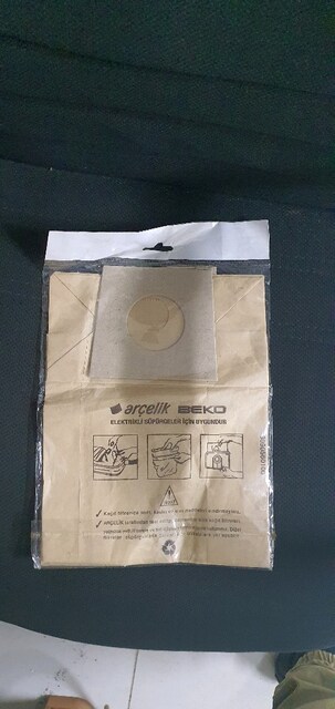 arçelik ve beko süpürge torbası 2 li