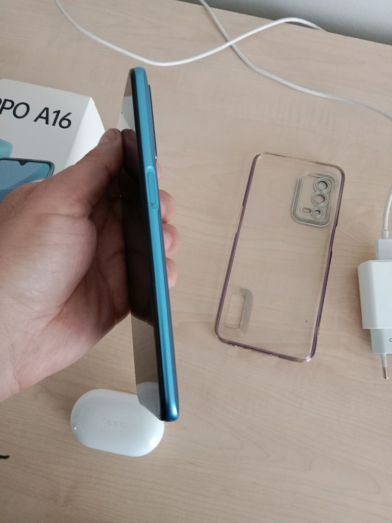 Oppo A16 4GB/64 GB Orjinal şarj var Tamir görmemiş renk Pearl mavi - 4