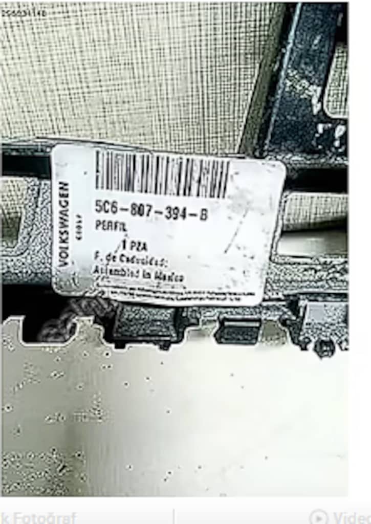 JETTA SAĞ ARKA TAMPON BRAKETİ 2010 5C6807394B - 2